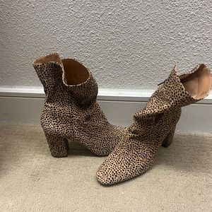 Jessica Simpson leopard boots